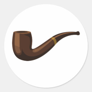 Pipe Classic Round Sticker