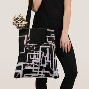 Pipe Design Tote Bag