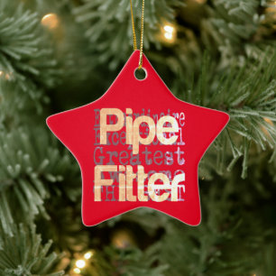 Pipe Fitter Extraordinaire Ceramic Tree Decoration