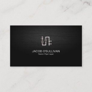 Pipe Layer Fitter Plumber Plumbing Business Card