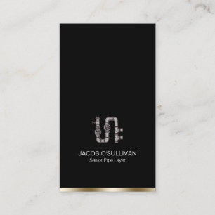Pipe Layer Fitter Plumber Plumbing Business Card