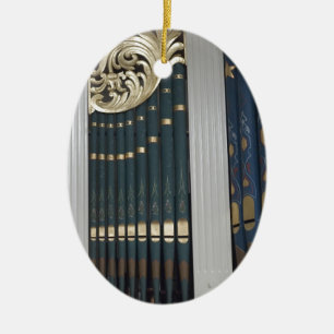Pipe organ ceramic tree decoration