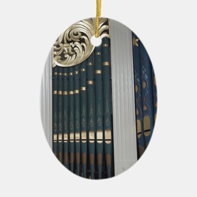 Pipe organ ceramic tree decoration (Front)