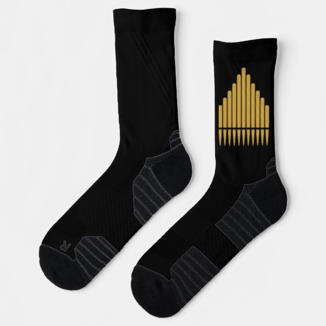 Pipe Organ Gold Virtuoso Performance Socks (Left)