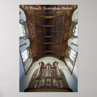Pipe organ in Framlingham Church, UK