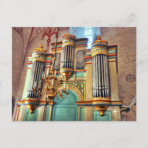 Pipe Organ Postcard