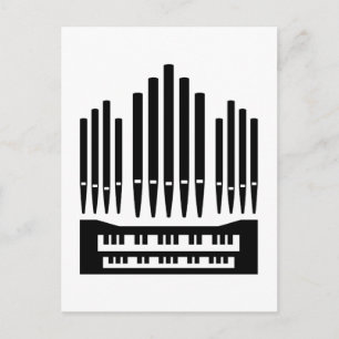 Pipe Organ Postcard
