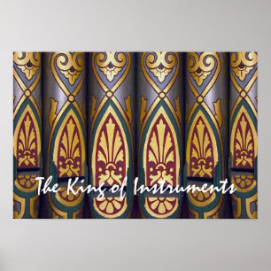 Pipe organ poster