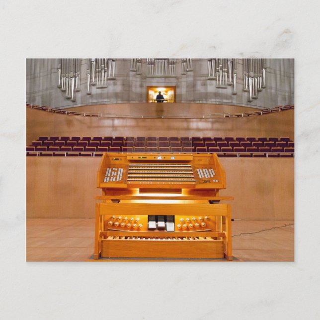 Pipe organ, Shanghai, China Postcard (Front)