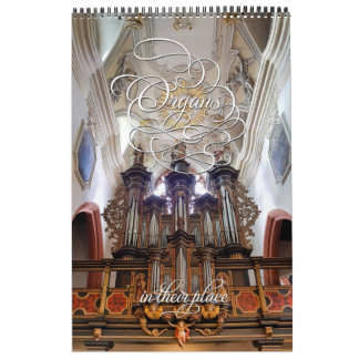 Pipe organs in their place vertical calendar