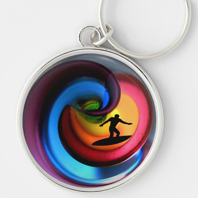 Pipeline at Sunset Key Ring (Front)