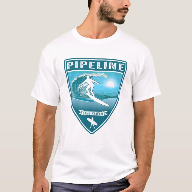 Pipeline Oahu Hawaii T-Shirt (Front)