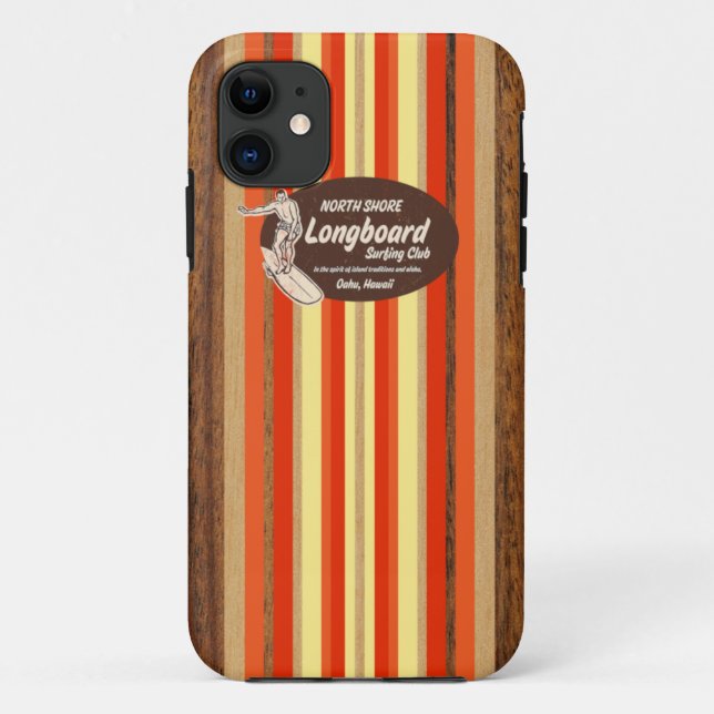 Pipeline Surfboard Hawaiian iPhone 5 Cases (Back)