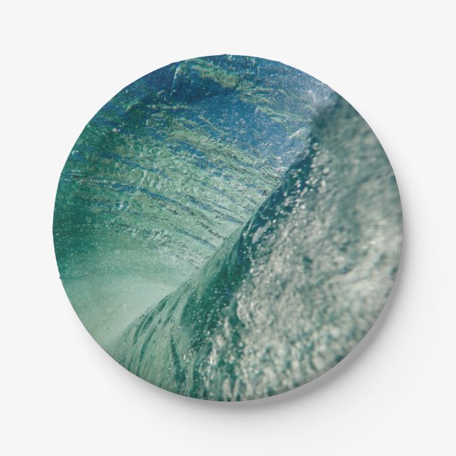 Pipeline Wave Paper Plate (Front)