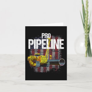 Pipeline Welders Usa Flag Side Boom Pipe Trump Gif Card