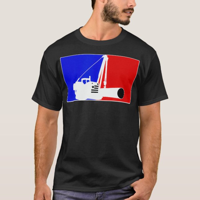 Pipeliner Red White  Blue  T-Shirt (Front)