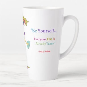 'Piper' - "Be Yourself" (Oscar Wilde) Latte Mug