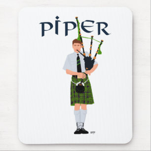PIPER Green Plaid Mouse Mat