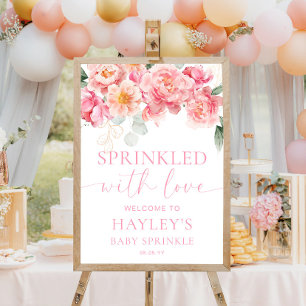 Piper Peony Baby Sprinkle Welcome Sign