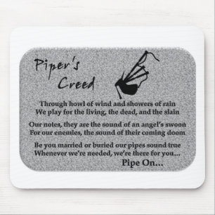 Piper's Creed (Stone) Mouse Mat