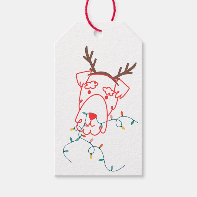 Piper's Holiday Pawty Gift Tag (Front)