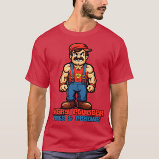 Pipes and Punches The Angry Plumber T-Shirt