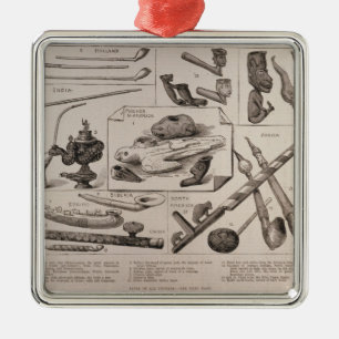 Pipes of all Peoples Metal Tree Decoration