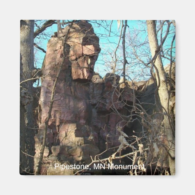 Pipestone, MN Monument Magnet (Front)