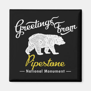 Pipestone National Monument Bear Magnet