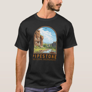 Pipestone National Monument Minnesota Travel Art T-Shirt
