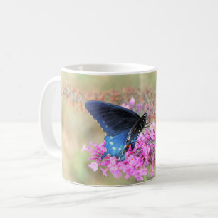 Pipevine Swallowtail on Butterfly Bush Coffee Mug