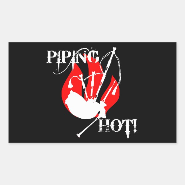 Piping Hot! Rectangular Sticker (Front)