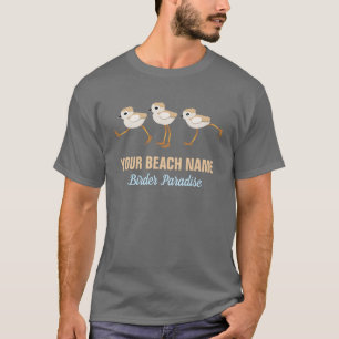 Piping Plover Birder Custom Favourite Beach T-Shirt