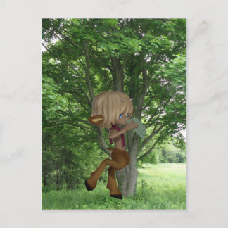 Piping Satyr Postcard