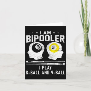 Pipooler Pool Player Pool Cool Billiards 8 And 9 L Card