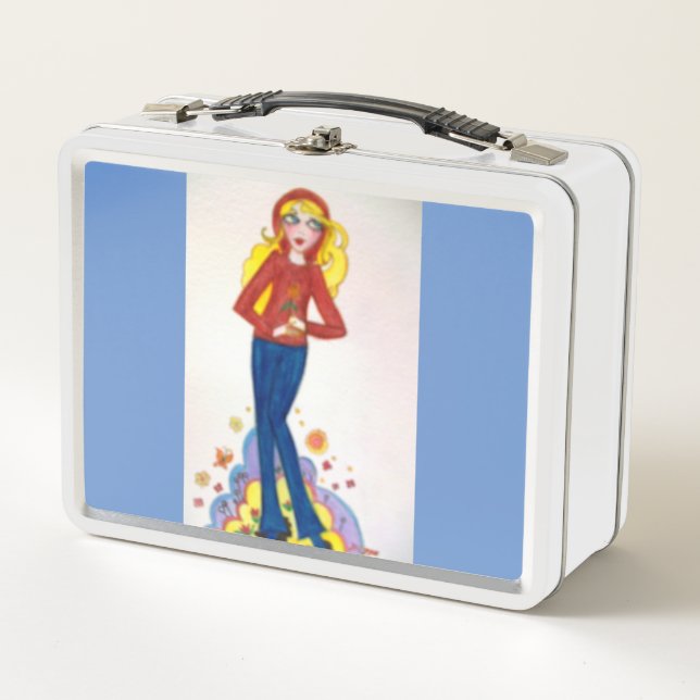 Pippa & Marie Case Metal Lunch Box (Front)