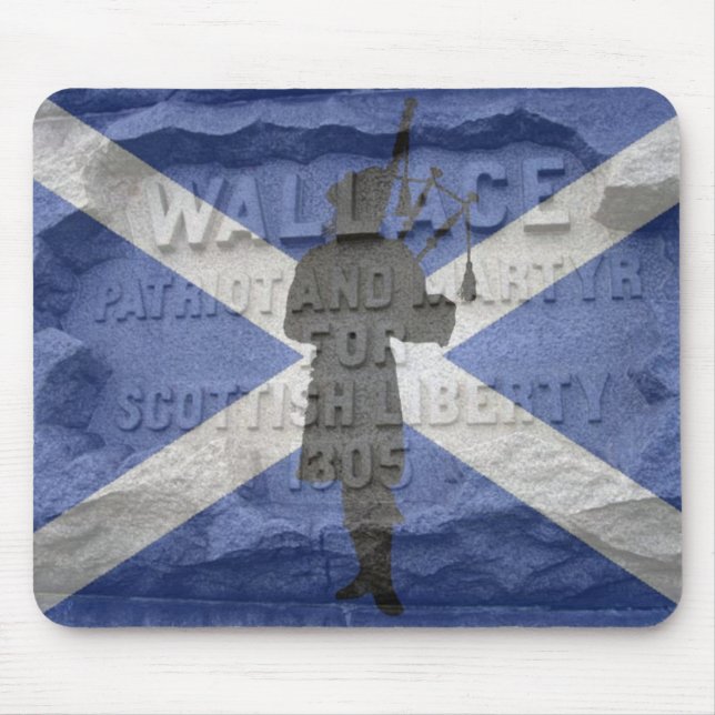 Pipper Tribute - Willam Wallace Scotland patriot Mouse Mat (Front)