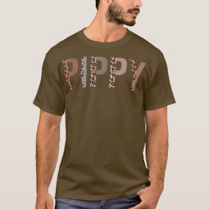 Pippy Leopard Print Mom Cute Mothers Day Funny Gra T-Shirt