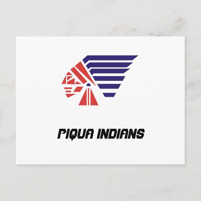 Piqua Youth Football Indians Spirit Wear Postcard (Front)