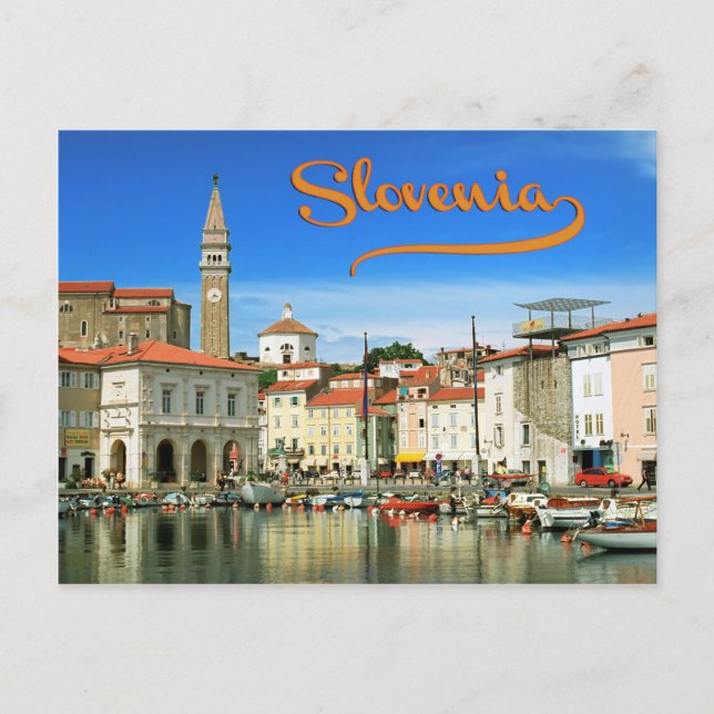 Piran,Slovenia Postcard (Front)