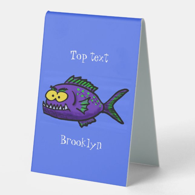Piranha fish cartoon (Front)