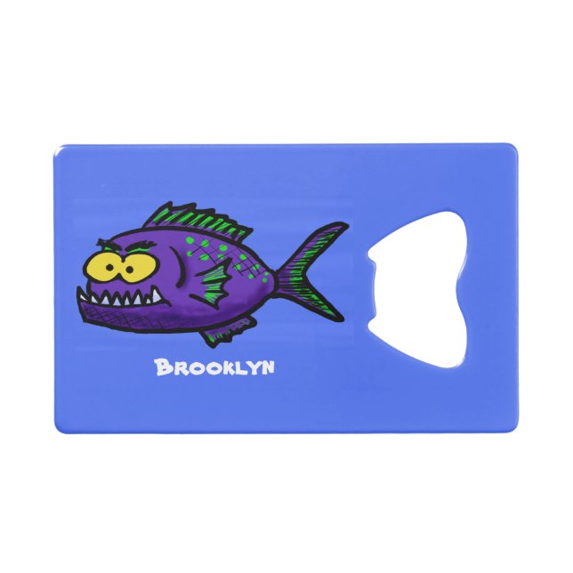 Piranha fish cartoon (Front (Horizontal))