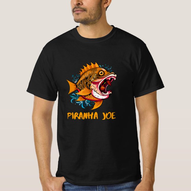 PIRANHA FISH LOVER T-Shirt (Front)