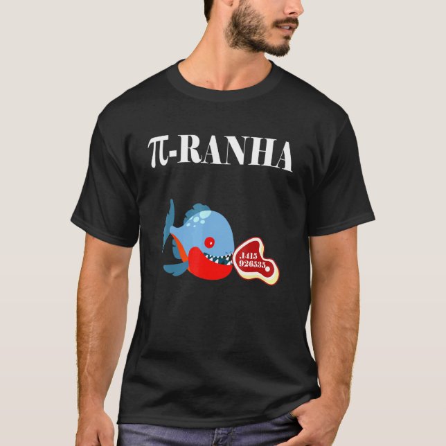 Piranha Fish Math T-Shirt (Front)