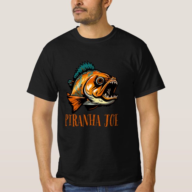 PIRANHA FISH OVER T-Shirt (Front)