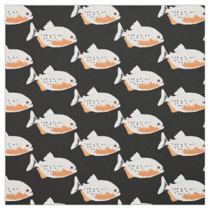 Piranha Fish Red Bellied Piranhas Fun Fish Fabric