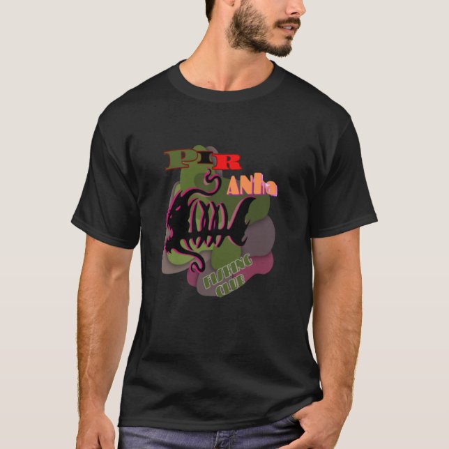 Piranha fishing club t-shirt design  (Front)