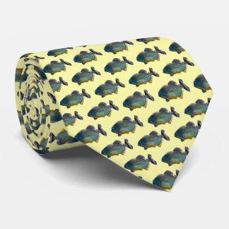 Piranha Frenzy Tie (Pale Yellow)