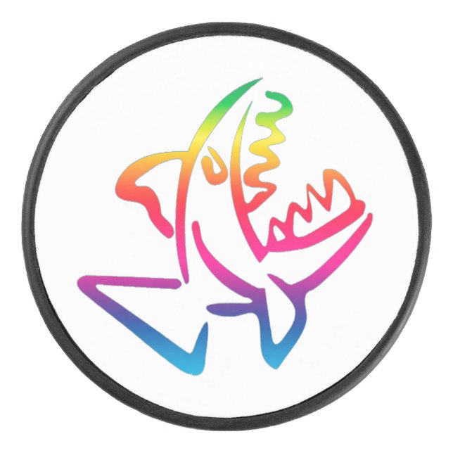 Piranha Hockey Puck (Front)