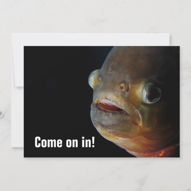 Piranha Invitation (Front)